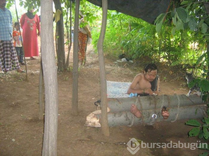 18 bin hasta zincire vurulmuş halde yaşıyor