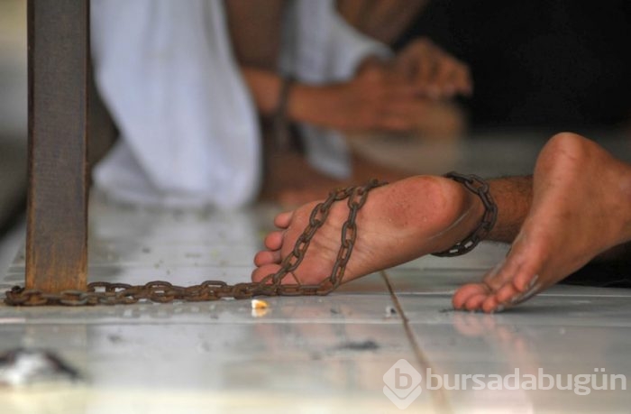 18 bin hasta zincire vurulmuş halde yaşıyor
