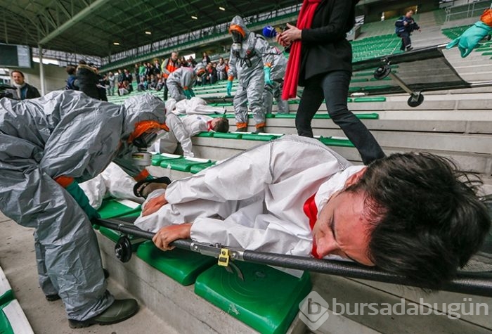 Euro 2016 için kimyasal saldırı senaryosu tatbikatı