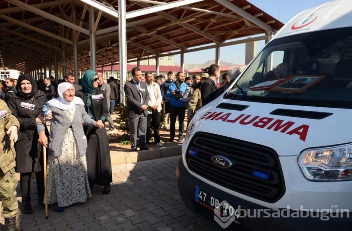 Mardin'de şehitler için tören