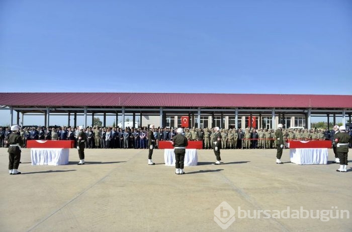 Mardin'de şehitler için tören
