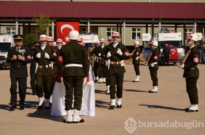 Mardin'de şehitler için tören