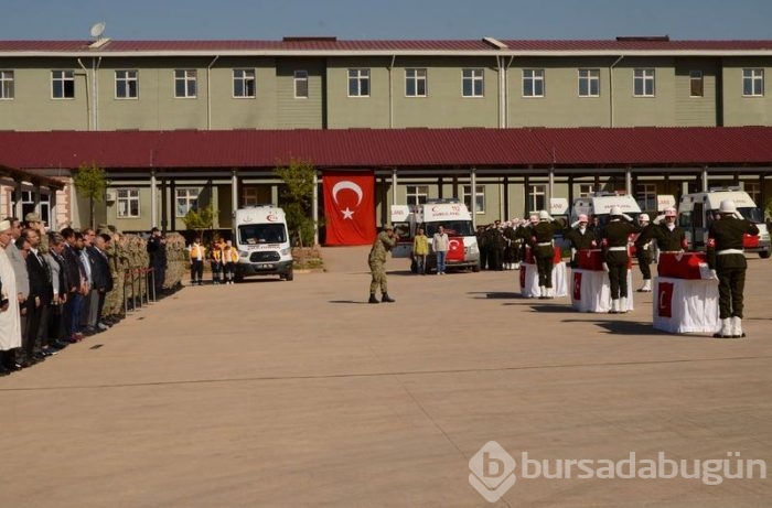 Mardin'de şehitler için tören