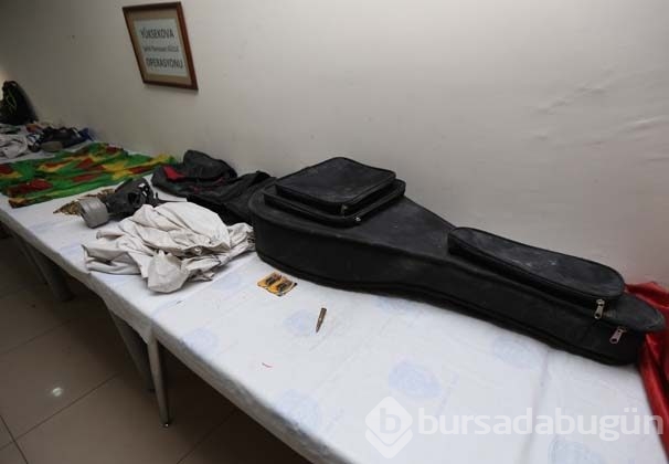 Gitar çantasından bomba çıktı!