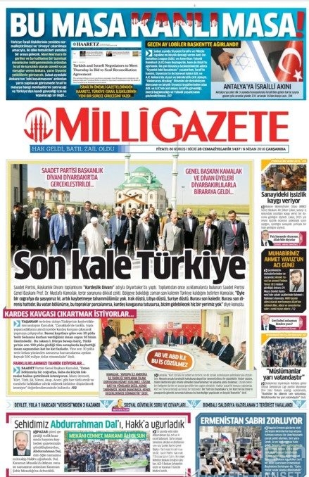 Günün gazete manşetleri - 6 Nisan 2016
