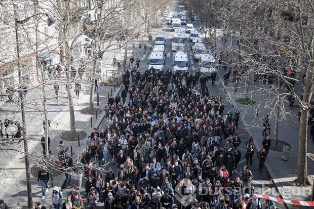 Fransa'da çalışma yasa tasarısı protestoları
