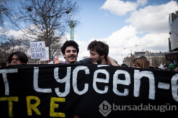 Fransa'da çalışma yasa tasarısı protestoları
