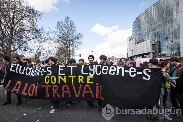 Fransa'da çalışma yasa tasarısı protestoları
