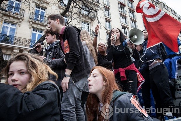 Fransa'da çalışma yasa tasarısı protestoları

