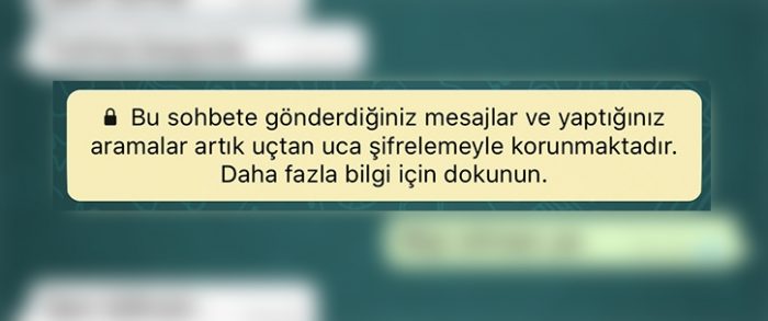 WhatsApp mesajlarınızı şifreleyin