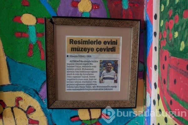  Zihinsel engelli Muhammed yaşadığı gecekonduyu 'Resim Müzesi'ne çevirdi