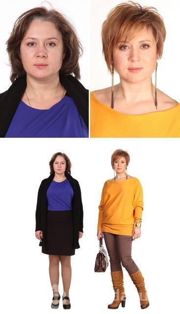Makyajdan önce ve makyajdan sonra
