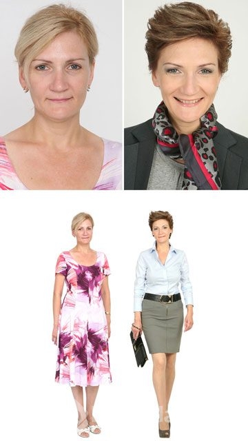 Makyajdan önce ve makyajdan sonra
