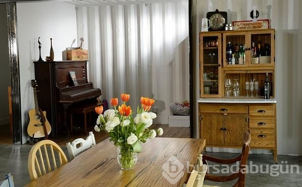 Konteynerden villa yaptılar
