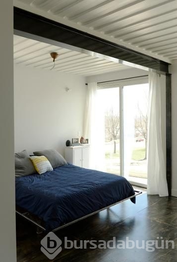 Konteynerden villa yaptılar
