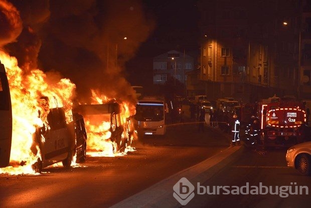 İstanbul'da 23 araç kundaklandı
