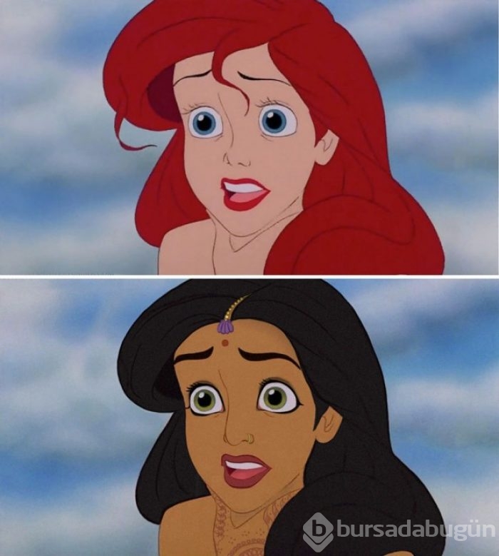 Disney Prensesleri farklı milletlerden olursa
