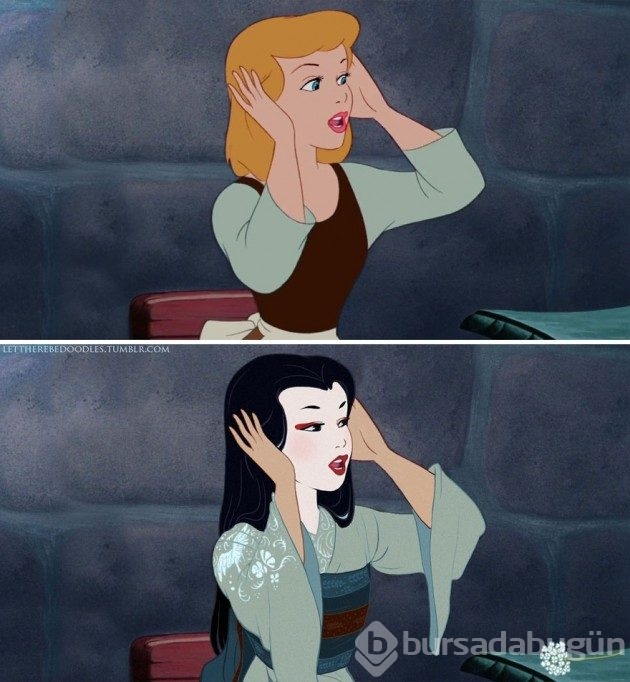Disney Prensesleri farklı milletlerden olursa
