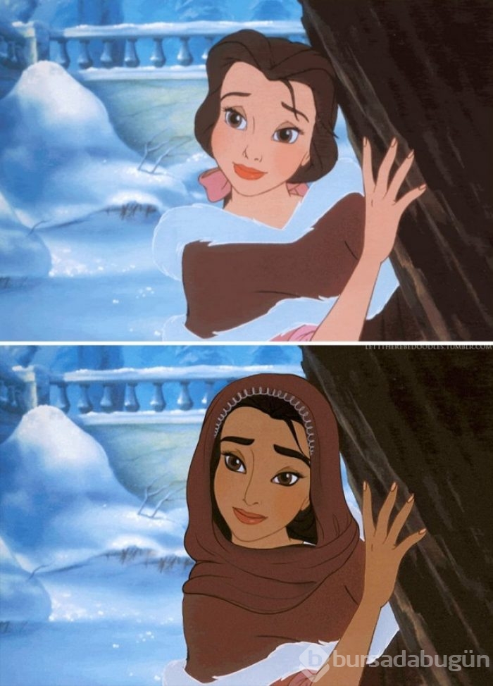 Disney Prensesleri farklı milletlerden olursa
