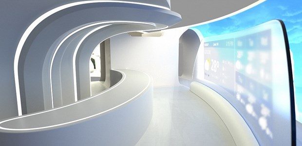 1000 yolculu, barlı ve penceresiz konsept uçak
