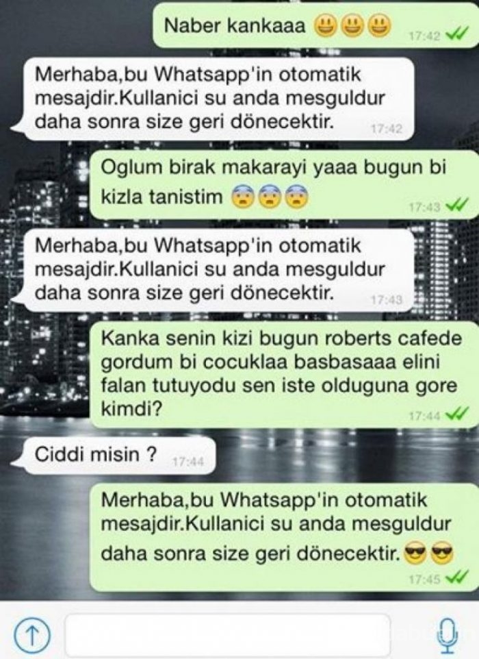 Fenomen hale gelmiş whatsapp diyalogları
