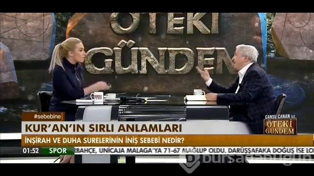Güzel sunucu ilahiyatçı konuğunun söylediklerine hüngür hüngür ağladı