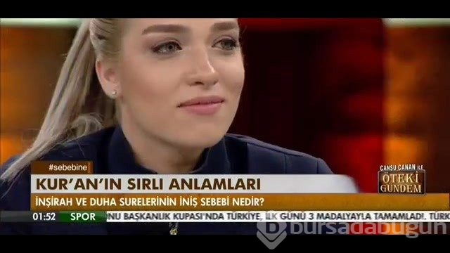 Güzel sunucu ilahiyatçı konuğunun söylediklerine hüngür hüngür ağladı