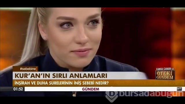 Güzel sunucu ilahiyatçı konuğunun söylediklerine hüngür hüngür ağladı