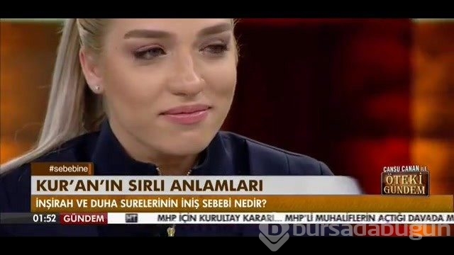 Güzel sunucu ilahiyatçı konuğunun söylediklerine hüngür hüngür ağladı