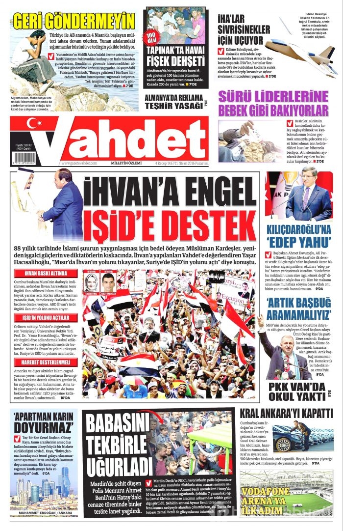 11 Nisan gazete manşetleri