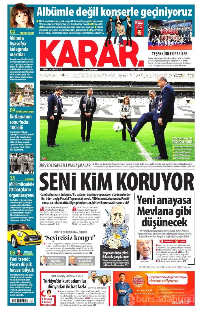 11 Nisan gazete manşetleri