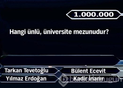1 Milyon liralık 11 final sorusu