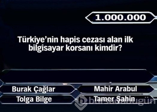 1 Milyon liralık 11 final sorusu