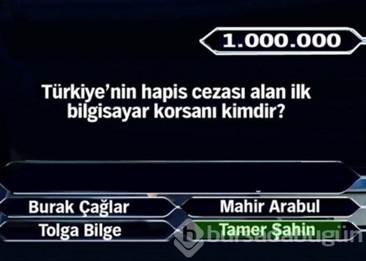 1 Milyon liralık 11 final sorusu