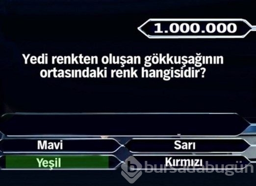 1 Milyon liralık 11 final sorusu