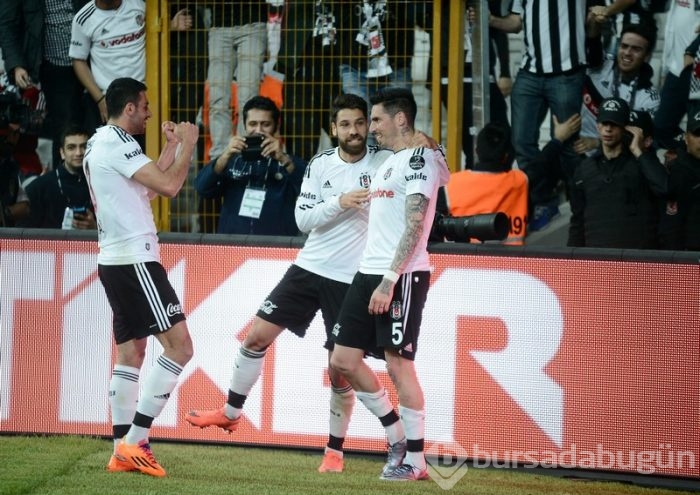 Beşiktaş-Bursaspor maçından kareler...