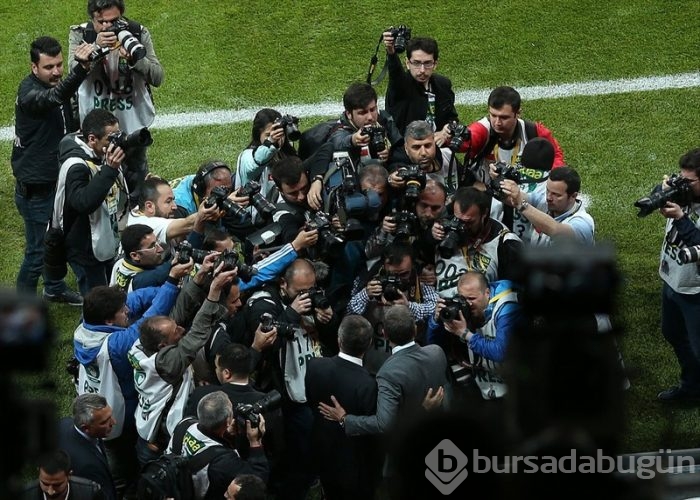 Beşiktaş-Bursaspor maçından kareler...