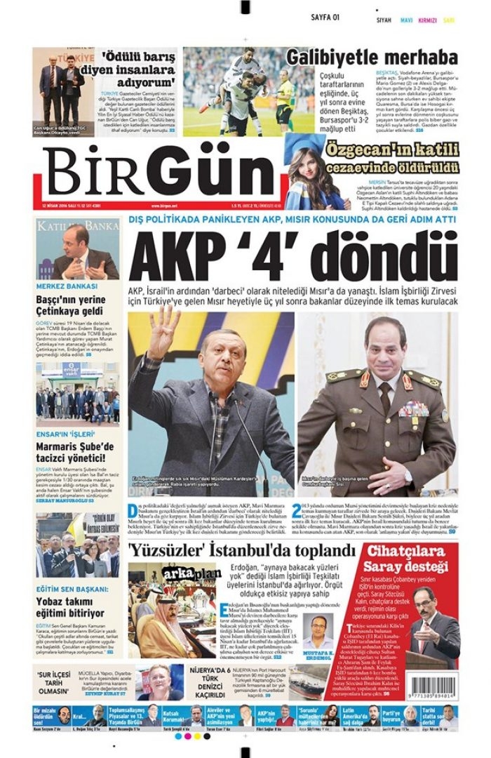 Günün gazete manşetleri - 12 Nisan 2016