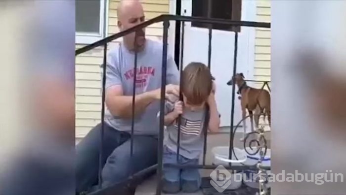 Kafası sıkışan çocuk kendini mucizevi bir yöntemle kurtardı