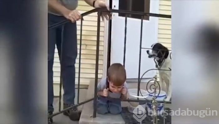 Kafası sıkışan çocuk kendini mucizevi bir yöntemle kurtardı
