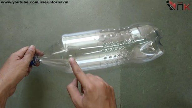 Kola şişesinden bakın ne yaptı