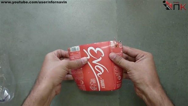 Kola şişesinden bakın ne yaptı