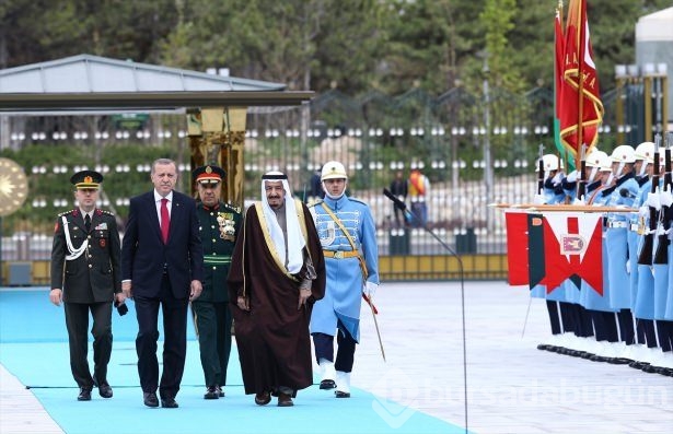 Kral Selman Beştepe'de törenle karşılandı