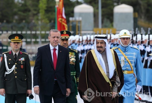 Kral Selman Beştepe'de törenle karşılandı