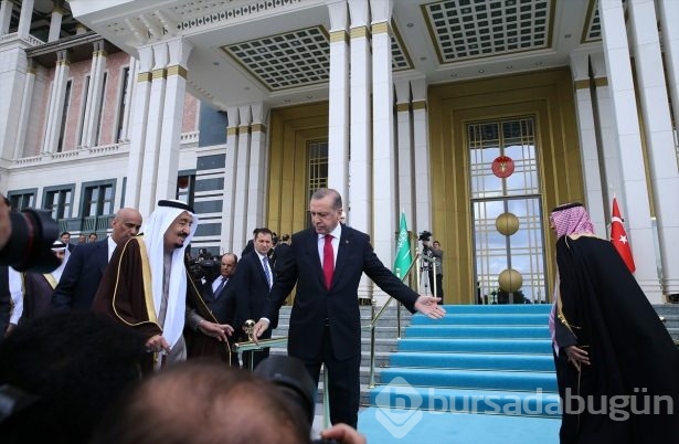 Kral Selman Beştepe'de törenle karşılandı