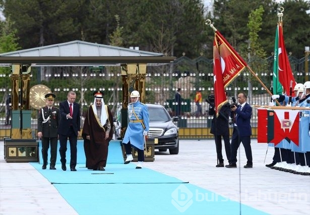 Kral Selman Beştepe'de törenle karşılandı