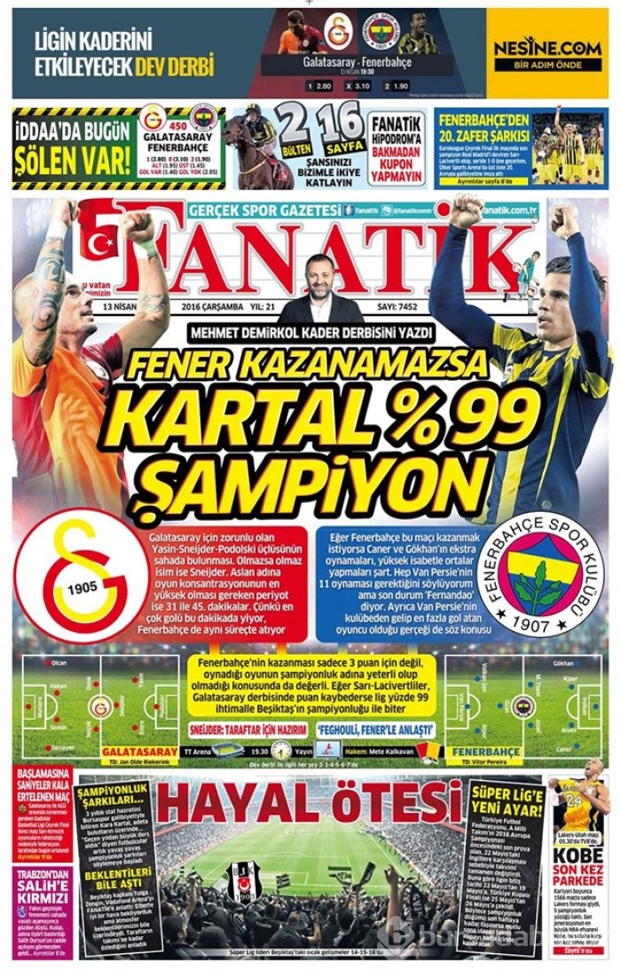 Günün gazete manşetleri - 13 Nisan 2016
