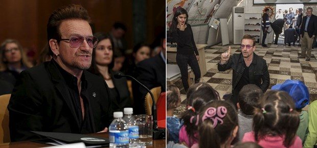 U2 grubunun solisti Bono, ABD Kongresi'nde