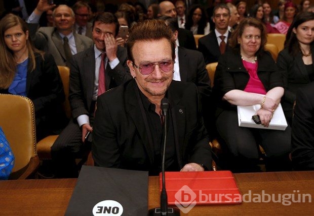 U2 grubunun solisti Bono, ABD Kongresi'nde