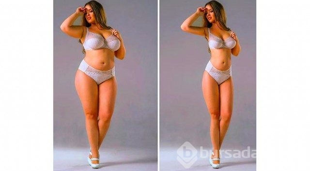Photoshop uygulamasıyla şişman kadınları zayıflattılar...
